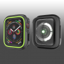 Siliconen koffer voor Apple Watch 40mm - zwart - groen
