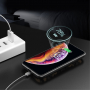 ROCK magnetisch deksel met draadloze Power Bank 5000mAh voor iPhone XS - zwart