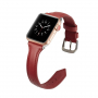 Stijlvolle kunstlederen band voor Apple Watch 42mm / 41mm / 40mm / 38mm - rood
