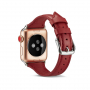 Stijlvolle kunstlederen band voor Apple Watch 42mm / 41mm / 40mm / 38mm - rood