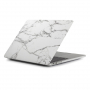 Matte hoes voor MacBook Air 13"  (A1932 / A2179 / A2337) - wit marmer