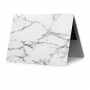 Matte hoes voor MacBook Air 13"  (A1932 / A2179 / A2337) - wit marmer