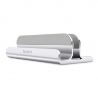 BESTAND 2in1 verticaal statief voor MacBook en iPad - zilver