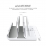 BESTAND 2in1 verticaal statief voor MacBook en iPad - zilver