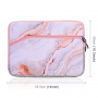 Neopreen zakje voor iPad tot 13" / MacBook tot 14" - roze marmer