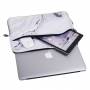 Neopreen zakje voor iPad tot 13" / MacBook tot 14" - wit marmer