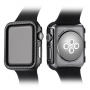 Kast met koolstofvezelpatroon voor Apple Watch 40mm - zwart