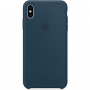 Origineel Apple Siliconen hoesje voor iPhone XS Max. - onderzeegroen