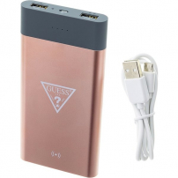 De Bank van de gissingmacht met het draadloze laden 8000mAh van de het laden 8000mAh - rozig