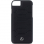 Mercedes Patroon Harde lederen koffer voor iPhone 7/8 - zwart
