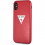 Gok PU lederen hoesje met driehoekige deksel voor iPhone XS Max. - rood