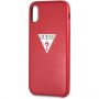 Gok PU lederen hoesje met driehoekige deksel voor iPhone XS Max. - rood
