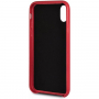 Gok PU lederen hoesje met driehoekige deksel voor iPhone XS Max. - rood