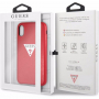 Gok PU lederen hoesje met driehoekige deksel voor iPhone XS Max. - rood