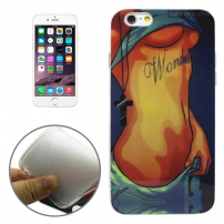 Beschermhoes/afdekking met transparant omtrekframe voor Apple iPhone 6S / 6 - sexy meisje - wonderbaarlijk