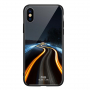 NXE-hoes met glazen achterkant voor iPhone X - nachttraject