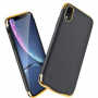 Beschermkap met batterij met batterij voor iPhone XR - 6000 mAh - Zwart/goud