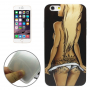 Beschermhoes/afdekking met transparant omtrekframe voor Apple iPhone 6S - sexy meisje met blond haar
