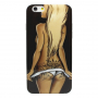 Beschermhoes/afdekking met transparant omtrekframe voor Apple iPhone 6S - sexy meisje met blond haar