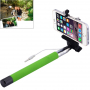 Telescopische selfie stick / monopod met bekabelde trekker voor iPhone - lengte 101,4cm - groen