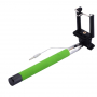 Telescopische selfie stick / monopod met bekabelde trekker voor iPhone - lengte 101,4cm - groen