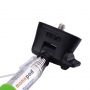 Telescopische selfie stick / monopod met bekabelde trekker voor iPhone - lengte 101,4cm - groen