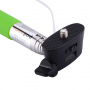 Telescopische selfie stick / monopod met bekabelde trekker voor iPhone - lengte 101,4cm - groen