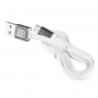 HAWEEL Sync & Charge Cable met Dual 2in1 USB-A / Lightning / Micro USB-aansluiting voor Apple en andere apparaten - 1 m - wit