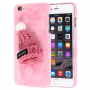 Plushy beschermende dop / deksel met dop voor Apple iPhone 6S - rozig