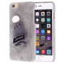 Plushy beschermende dop / deksel met dop voor Apple iPhone 6S - grijs