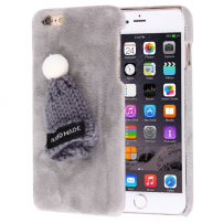Plushy beschermende dop / deksel met dop voor Apple iPhone 6S - grijs