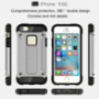 Super bestendige" Armor" hoes voor iPhone 5 / 5S / SE (2016) - zilver