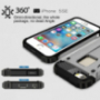 Super bestendige" Armor" hoes voor iPhone 5 / 5S / SE (2016) - zilver