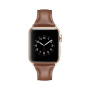 Stijlvolle kunstlederen band voor Apple Watch 42mm / 41mm / 40mm / 38mm - donkerbruin
