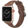 Stijlvolle kunstlederen band voor Apple Watch 42mm / 41mm / 40mm / 38mm - donkerbruin