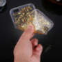 Beschermhoes met verbrijzeld metalen patroon voor Apple iPhone 6 Plus - goud
