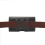 Universele leren portemonnee hoes voor iPhone - zwart