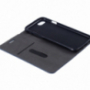 Canvas koffer met geïntegreerde standaard en documentcompartiment voor Apple iPhone 8/7 - donkerblauw