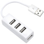 Vier-poorts USB 2.0-hub met vier poorten - wit