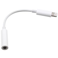 Reductie blikseminslag tot 3,5mm-stekker voor iPhone - wit