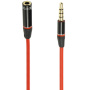 Audio verlengkabel 3.5mm jack voor iPhone / iPad / iPad / Audio verlengkabel 3.5mm Jack voor de iPhone / iPad / iPod - 1.2m rood