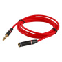Audio verlengkabel 3.5mm jack voor iPhone / iPad / iPad / Audio verlengkabel 3.5mm Jack voor de iPhone / iPad / iPod - 1.2m rood