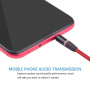 Audio verlengkabel 3.5mm jack voor iPhone / iPad / iPad / Audio verlengkabel 3.5mm Jack voor de iPhone / iPad / iPod - 1.2m rood