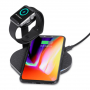 Docking- en draadloos oplaadstation voor iPhone / Apple Watch - zwart