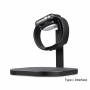 Docking- en draadloos oplaadstation voor iPhone / Apple Watch - zwart