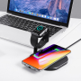 Docking- en draadloos oplaadstation voor iPhone / Apple Watch - zwart