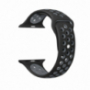 Siliconen band voor Apple Watch Ultra 49mm / 46mm / 45mm / 44mm / 42mm - zwart-grijs