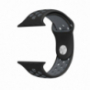 Siliconen band voor Apple Watch Ultra 49mm / 46mm / 45mm / 44mm / 42mm - zwart-grijs