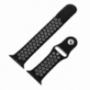 Siliconen band voor Apple Watch Ultra 49mm / 46mm / 45mm / 44mm / 42mm - zwart-grijs