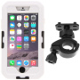 Waterdichte koffer met draaibare fietshouder voor iPhone 6 Plus / 6S Plus - wit
